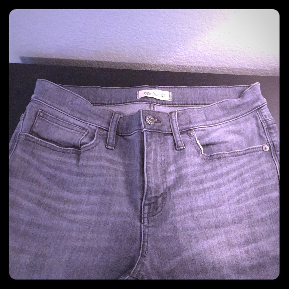 Madewell 9” High Riser Skinny Skinny Cement Wash